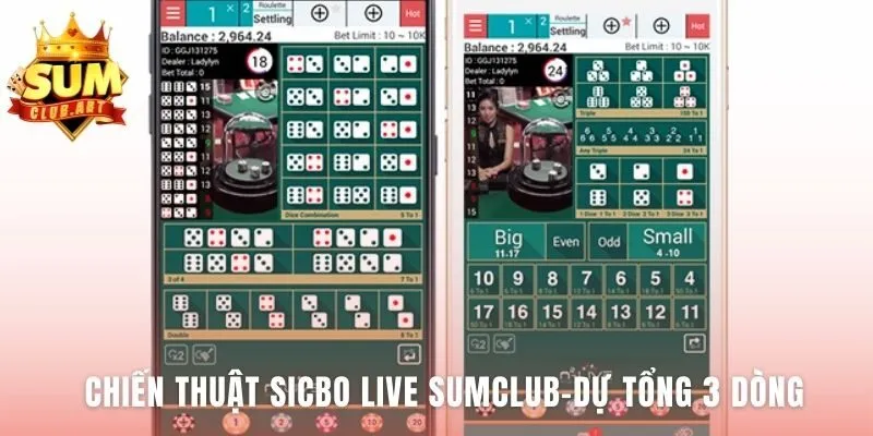 Chiến thuật Sicbo Live Sumclub giúp kiểm soát ván chơi